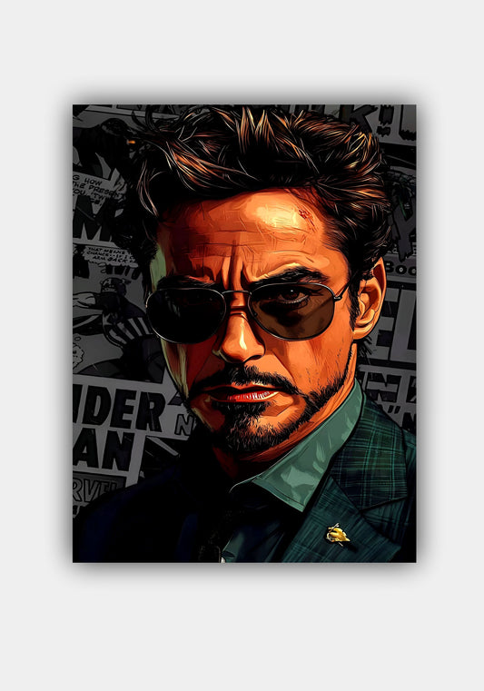 RDJ IRON MAN || MARVEL'S MOVIE POSTER