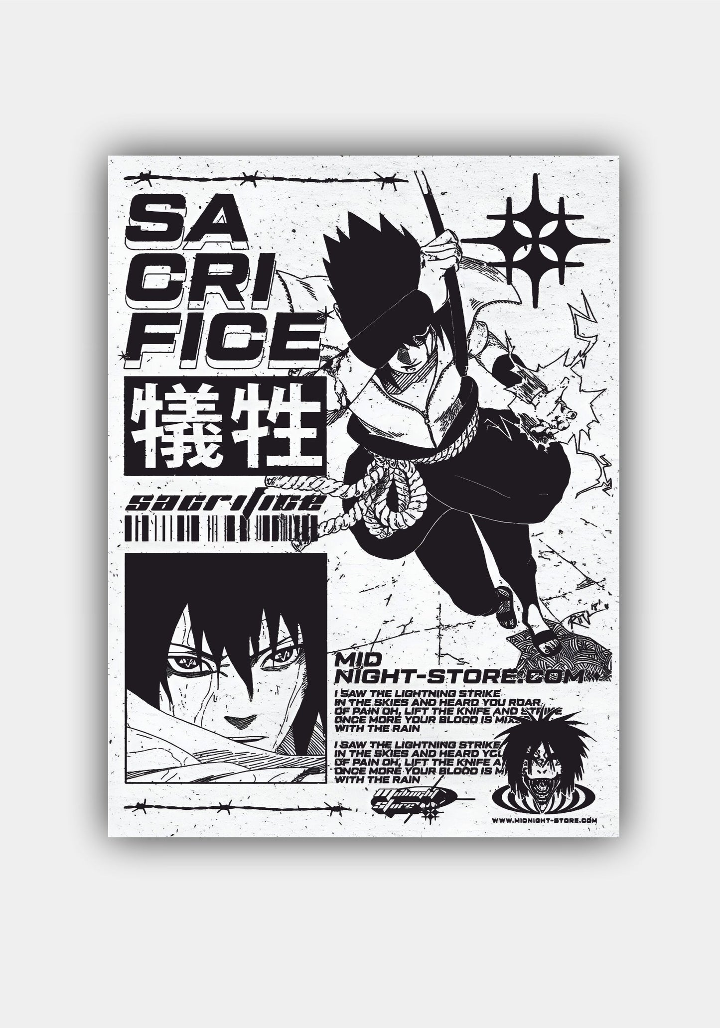 SASUKE || NARUTO ANIME POSTER