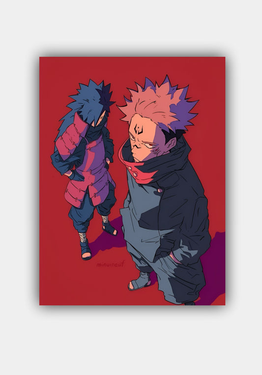 MADARA x SUKUNA || NARUTO x JJK ANIME POSTER