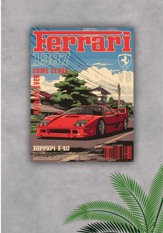 FERRARII || CAR POSTER Pitsstop