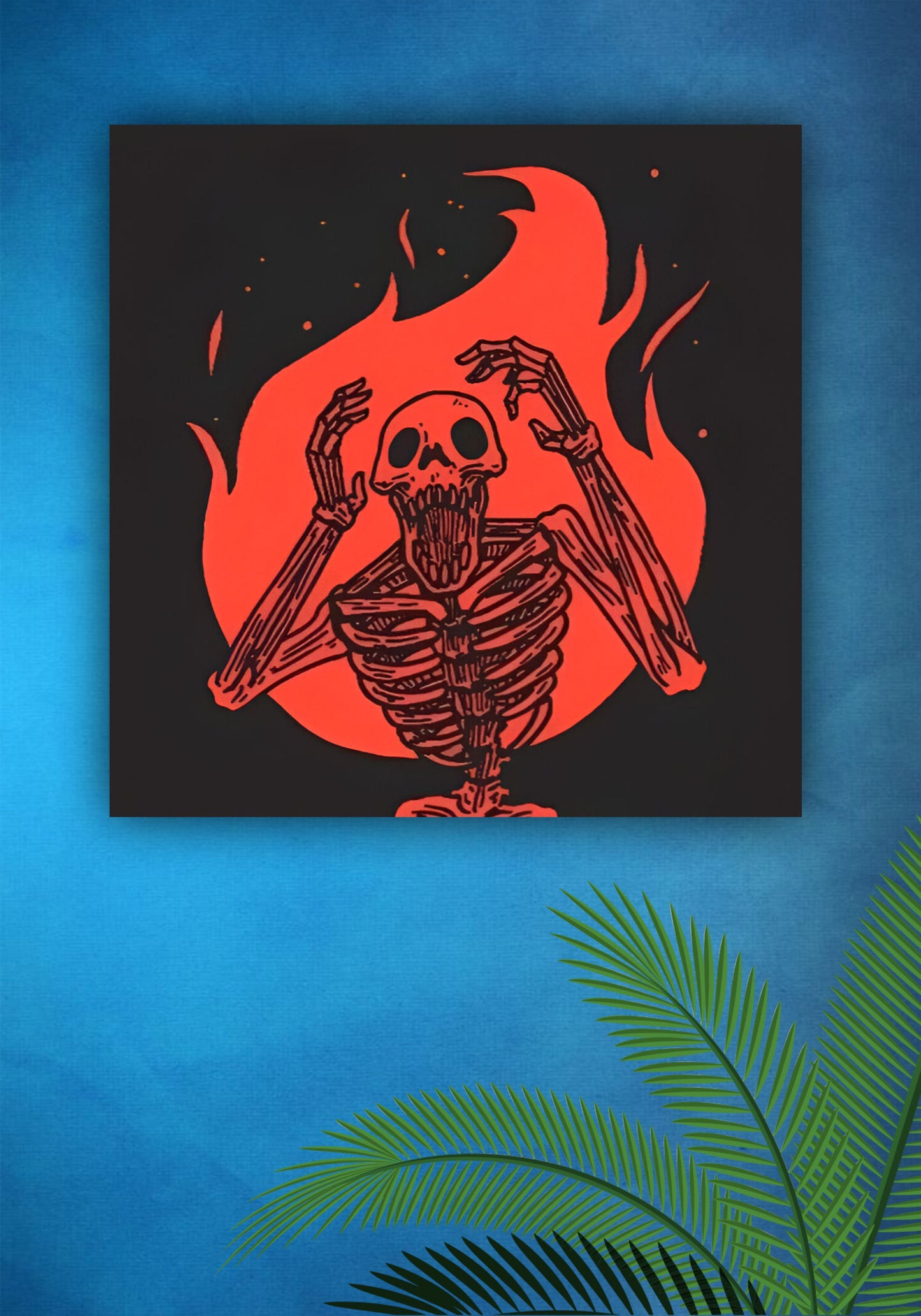 FIRE SKELETON || AESTHETIC POSTER Pitsstop