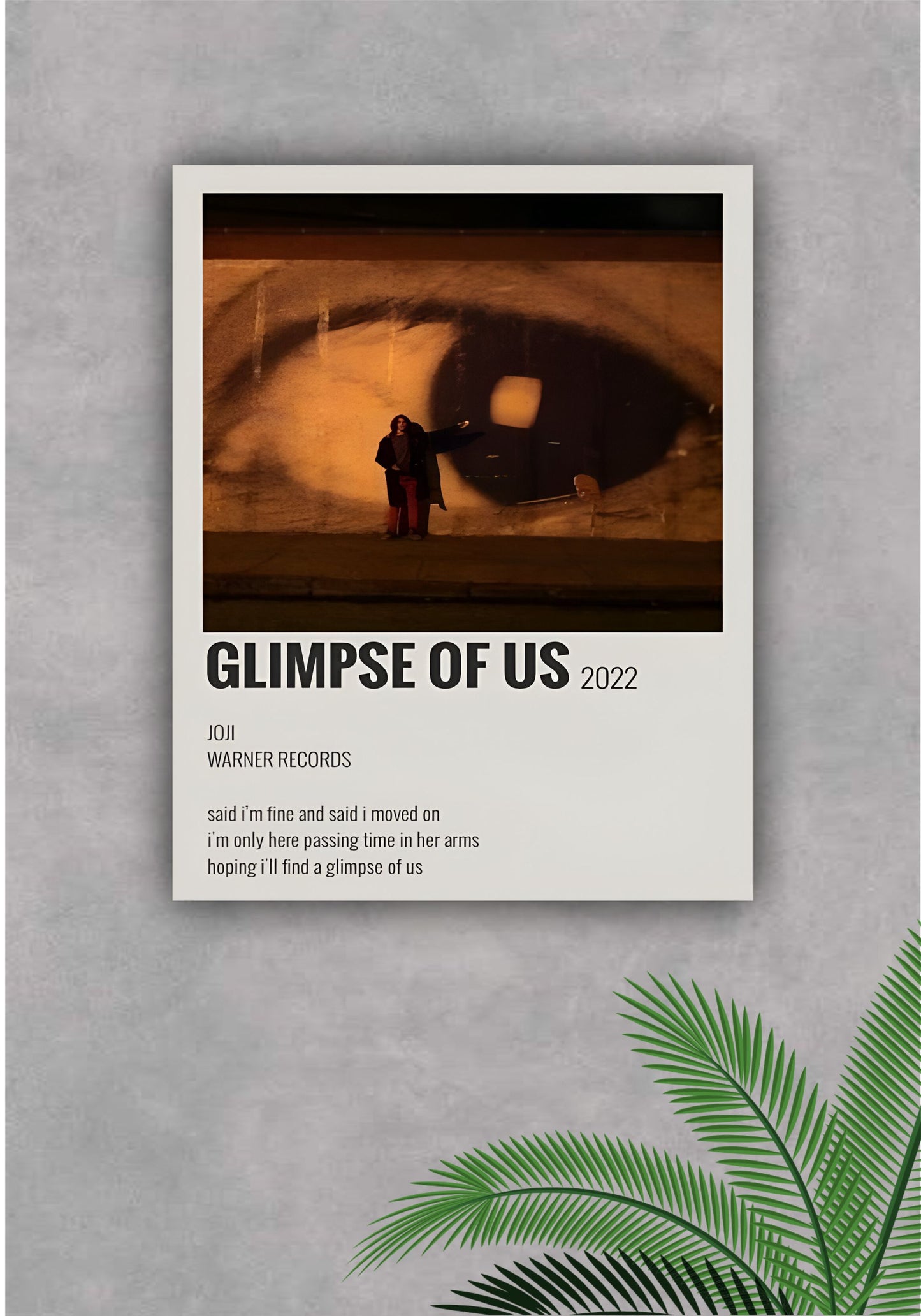 Glimpse of us || MUSIC POSTER Pitsstop