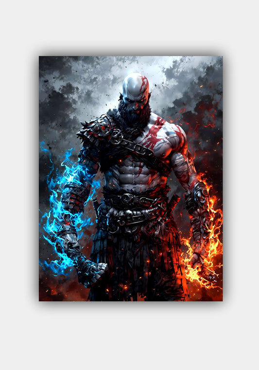 KRATOS GOD OF WAR || GAME POSTER