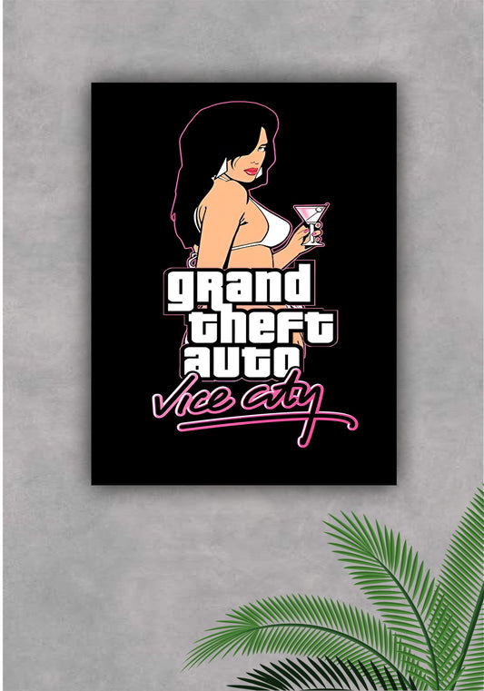 GTA VICE CITY || GAME POSTER Pitsstop