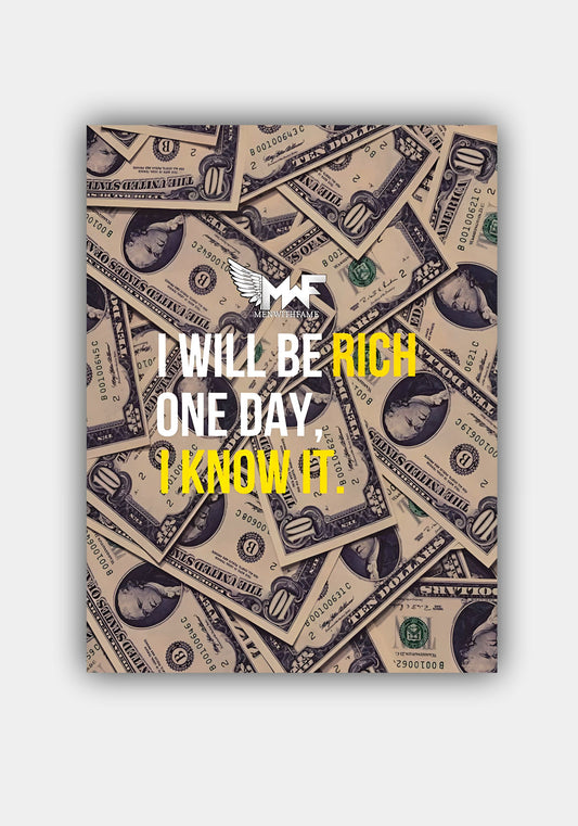 BE RICH || MONEY POSTER