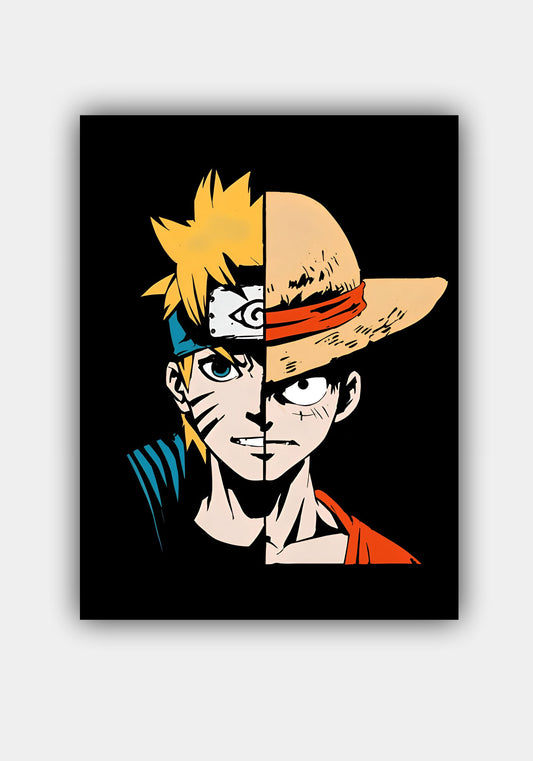 NARUTO x LUFFY || ANIME POSTER