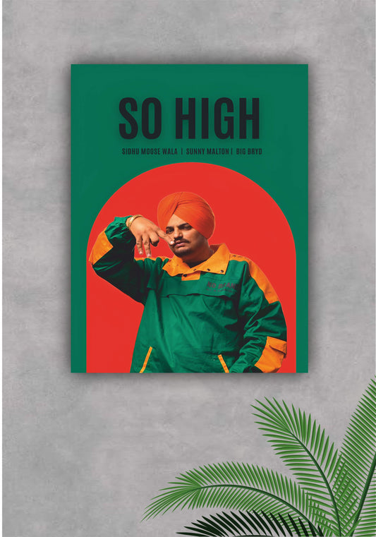 SO HIGH || Sidhu moosewala || MUSIC POSTER Pitsstop